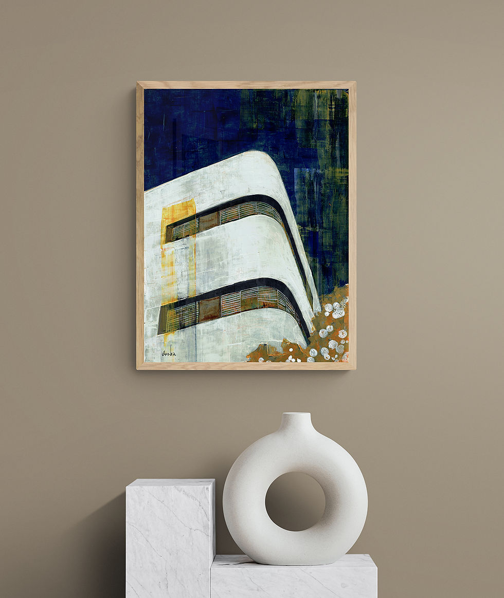 Thumbnail: CORNER BAUHAUS- a print of an original painting