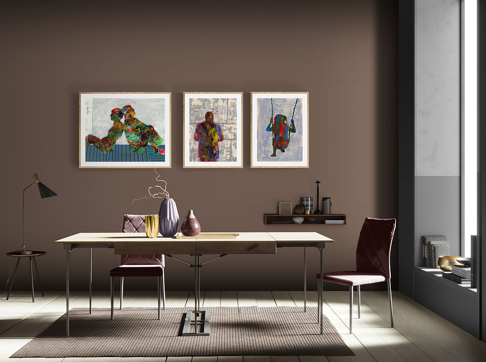 Thumbnail: COUPLE- a print of an original painting
