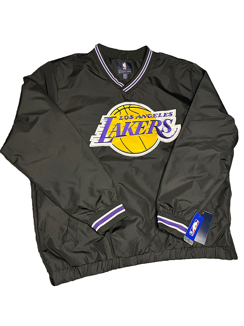 Los Angeles Lakers - Lightweight V-Neck Pullover Jacket - Sport by Carl Banks