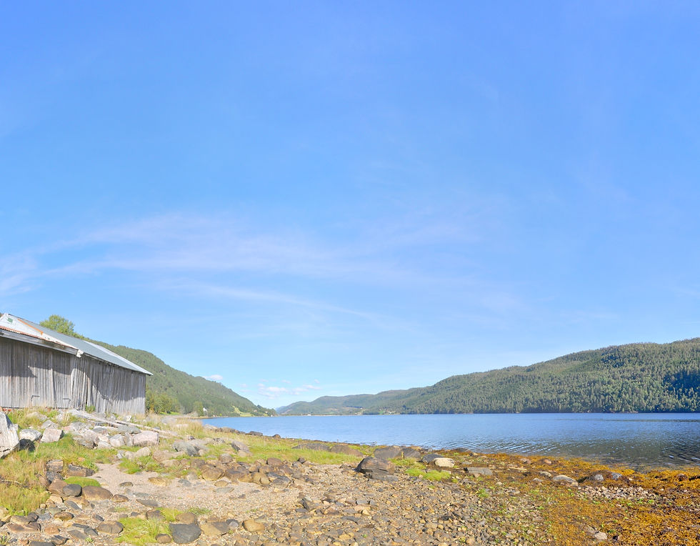 Utsikt innover mot Bæverfjord