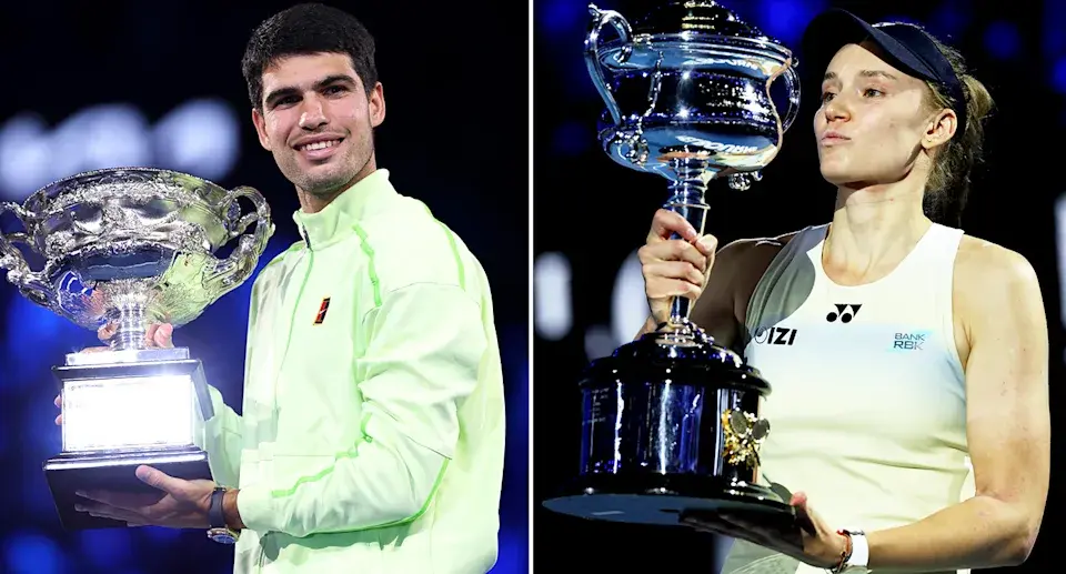 Carlos Alcaraz and Elena Rybakina