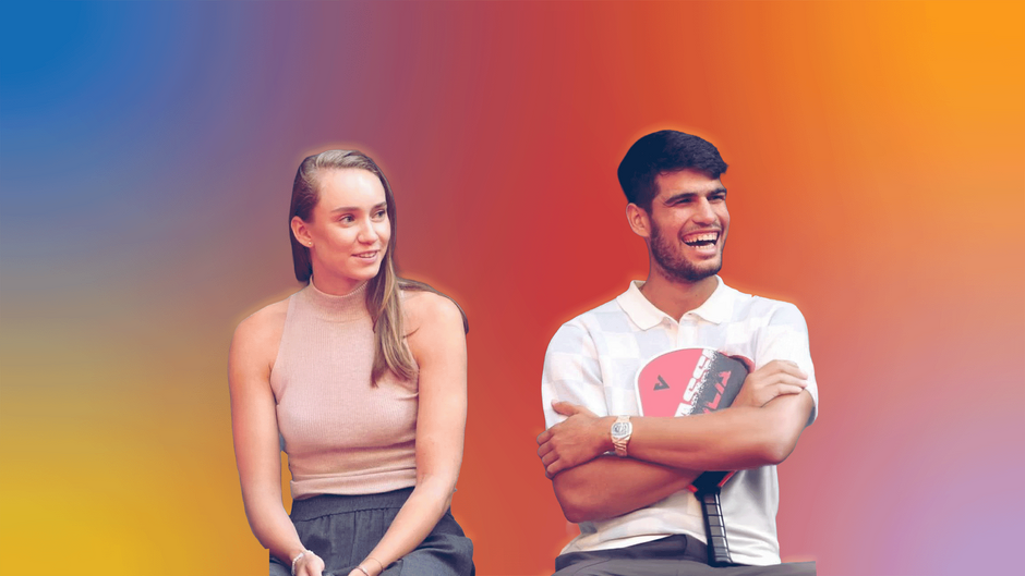 Elena Rybakins and Carlos Alcaraz