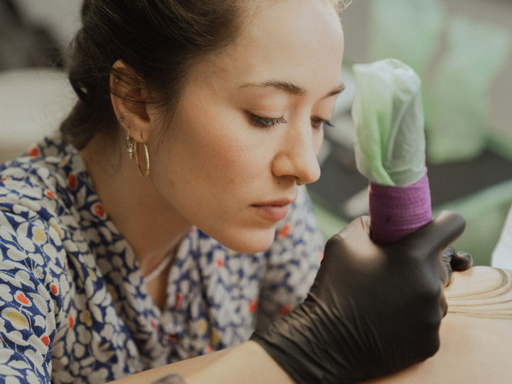 branding photoshoot for tattoo artists