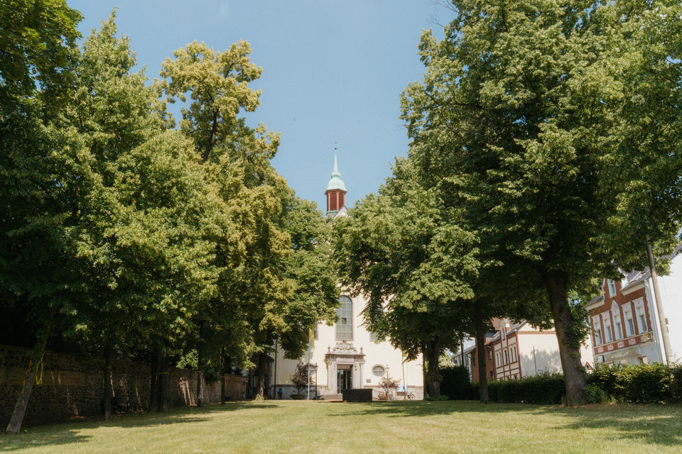 the beautiful church locate in Bonn