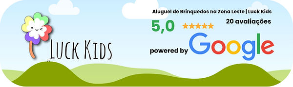 Perfil google meu negócio com avaliações da Aluguel de Brinquedos na Zona Leste - Luck Kids
