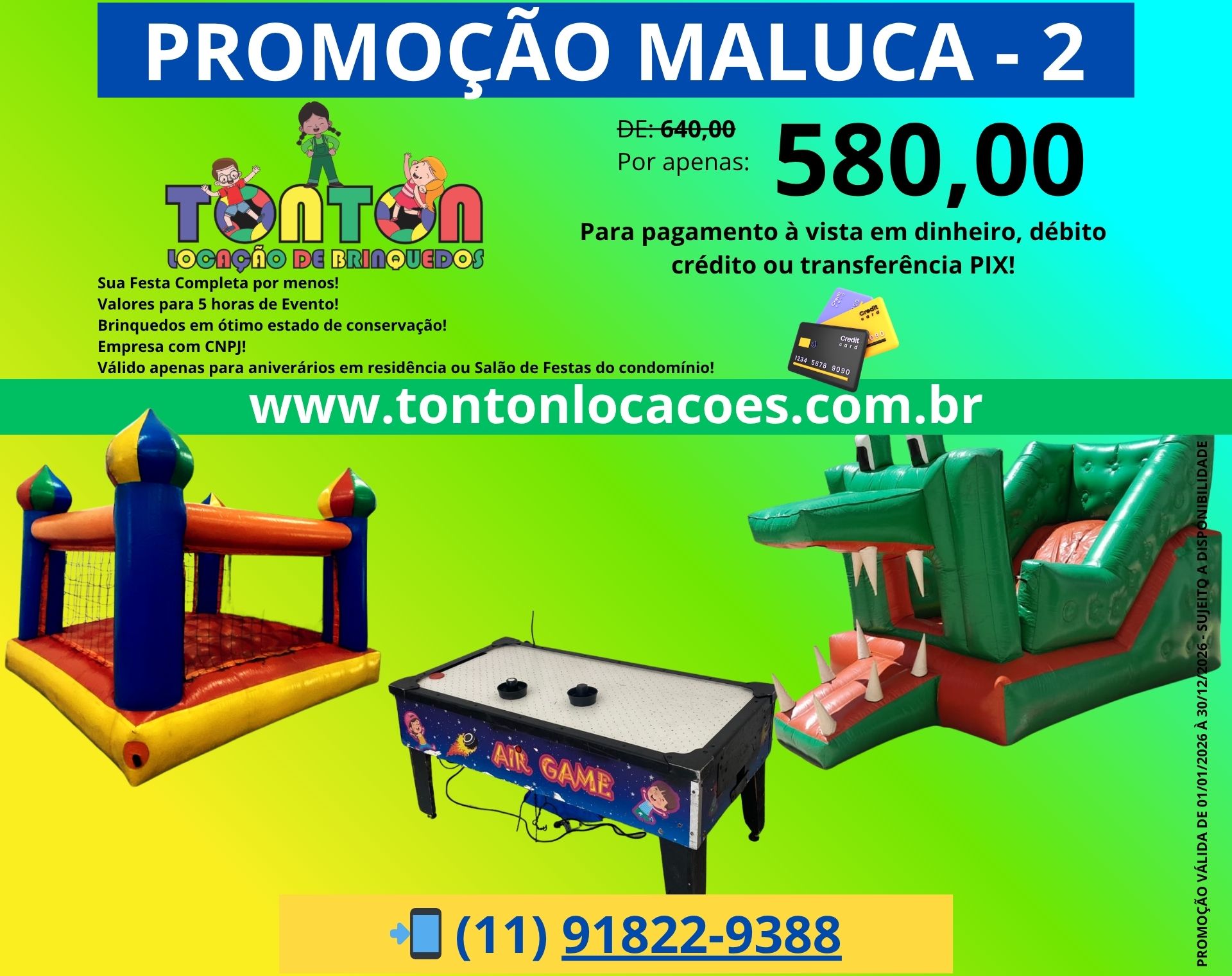 Aluguel de Tobogã Inflável e Infláveis Esportivos Personalizados na cidade de São Paulo, Barueri, Alphaville e região.