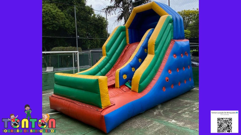 Aluguel de Tobogã Inflável e Infláveis Esportivos Personalizadosem Residência e Condomínio em São Paulo, Barueri e Alphaville... Tobogã, Chute a Gol, Basquete, Mini Tobogã e muito mais...