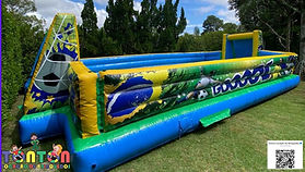 Aluguel de Brinquedos Aquáticos Futebol de Sabão e Canhão de Espuma para toda a região metropolitada de São Paulo, Barueri e Alphaville.