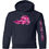 Thumbnail: Ski Like A Girl Girls Hoodie Navy Pink Camo