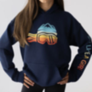 Ski Like A Girl Girls Hoodie "The 1983"
