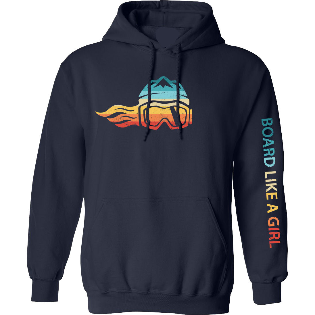 Board Like A Girl Womens Hoodie "The 1983"