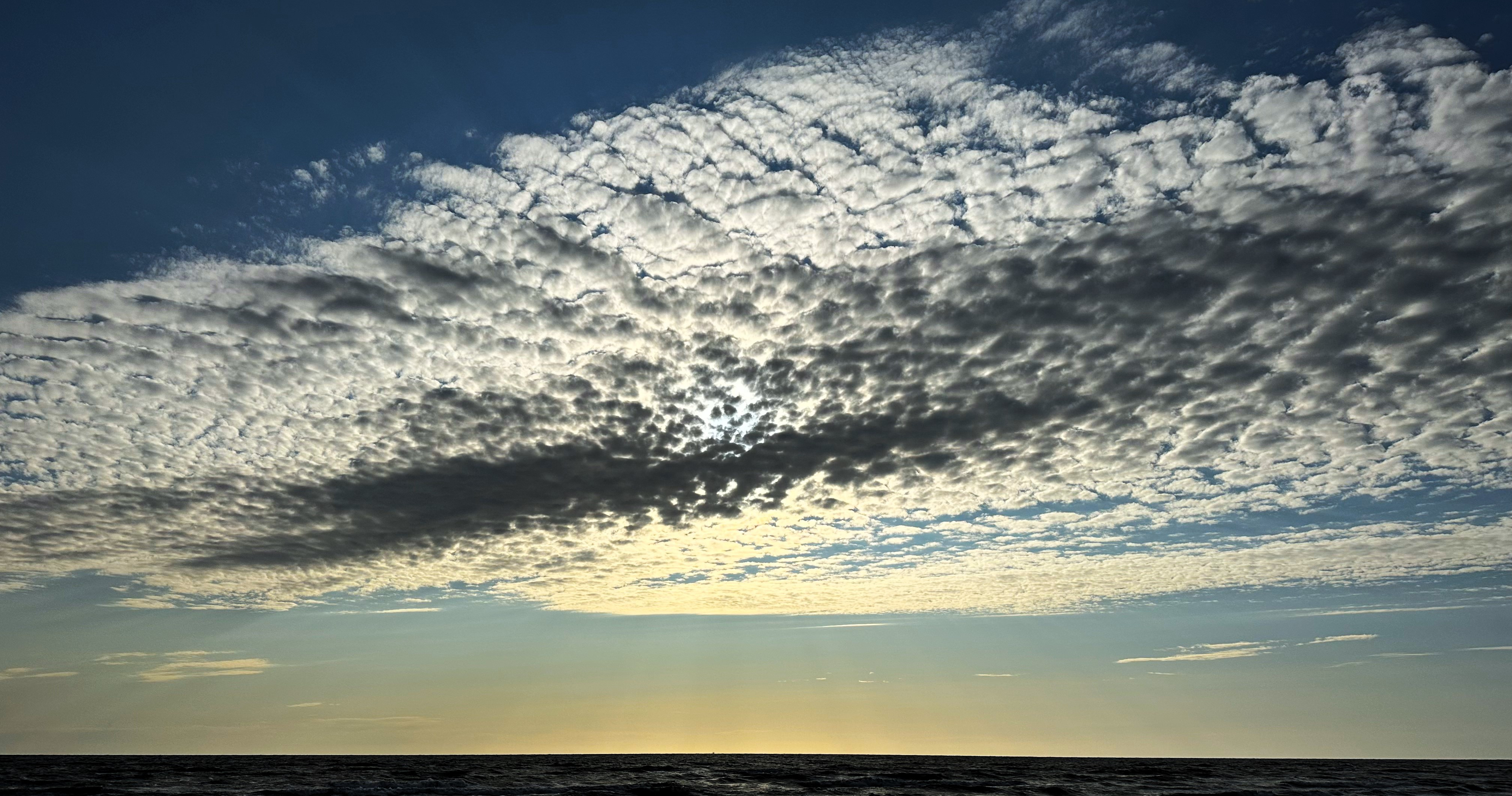 Clouds over the sea