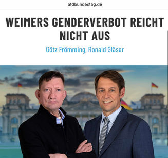 WEIMERS GENDERVERBOT REICHT NICHT AUS