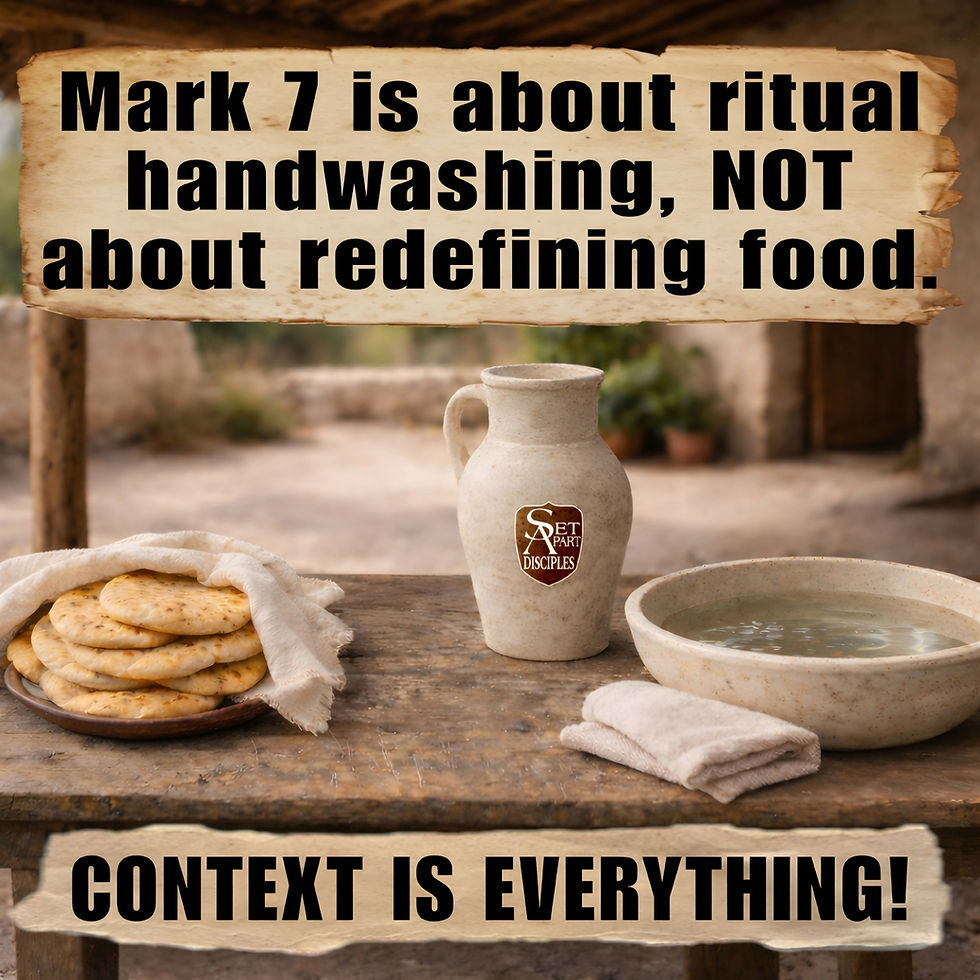 Jesus Declared All Foods Clean? Context Is Everything.