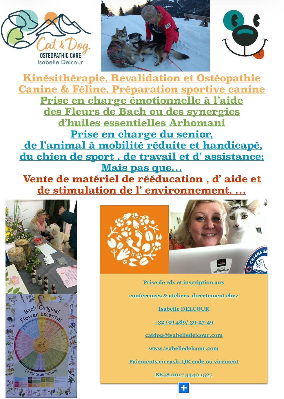 Des ateliers et conférences avec Cat&Dog ostéopathic care