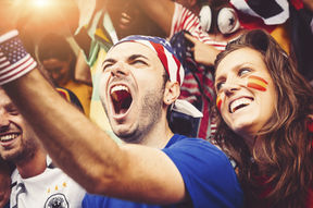 Soccer fans in Boston showing confidence and social energy that many women find attractive