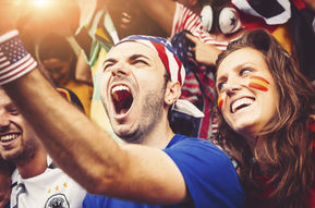 Soccer fans in Boston showing confidence and social energy that many women find attractive