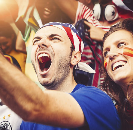 Excited Sports Fans
