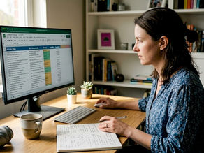 Woman working on ecommerce content strategy