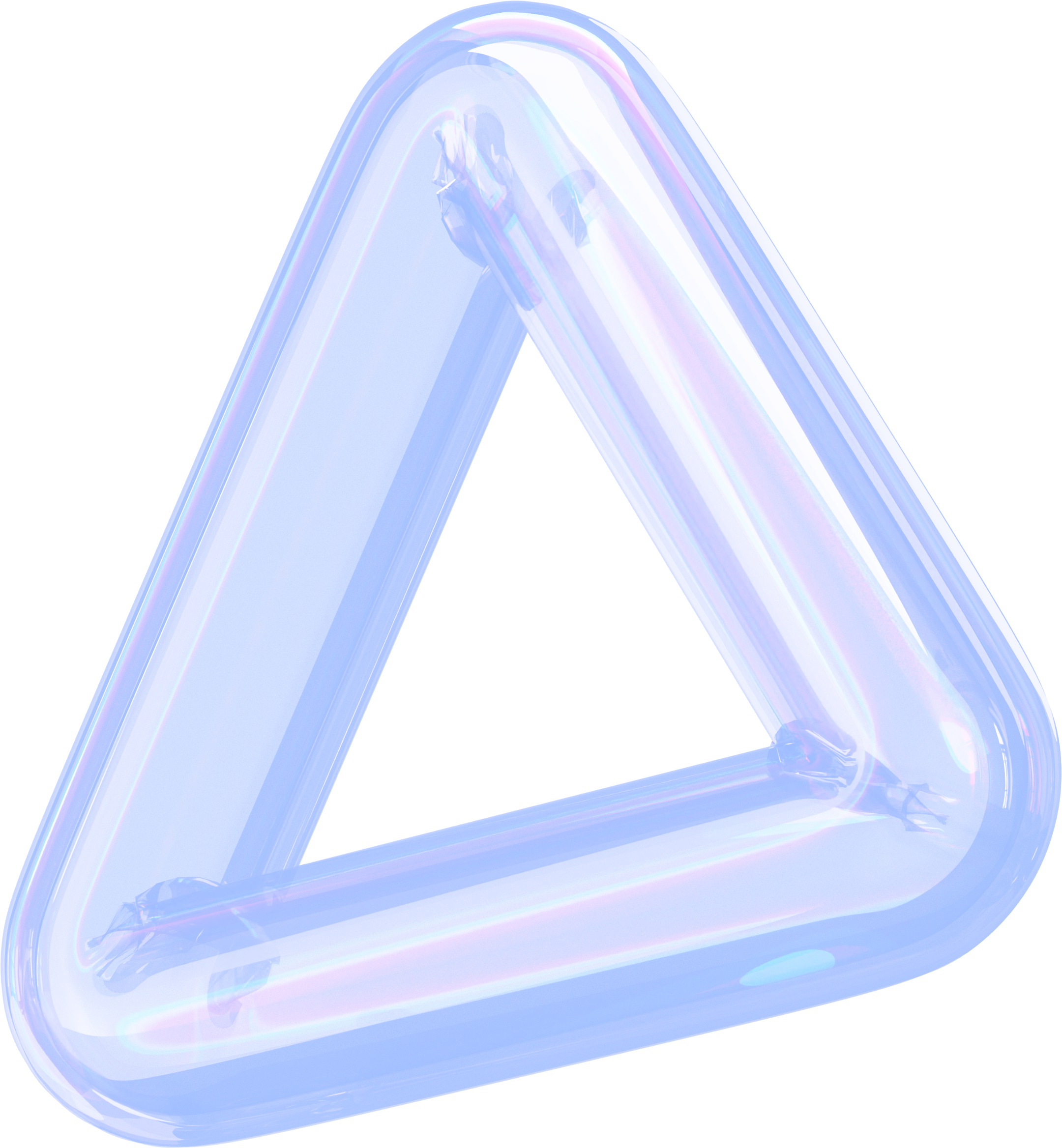 Abstract 3D triangle symbolizing direction, focus, and visual clarity.