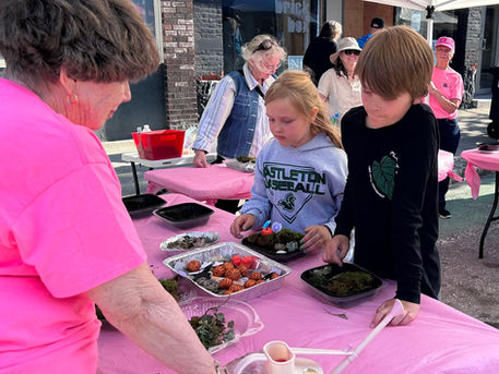 Building their own Dish Garden!