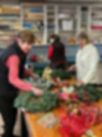 Shirlee and Kathy and Martha organize