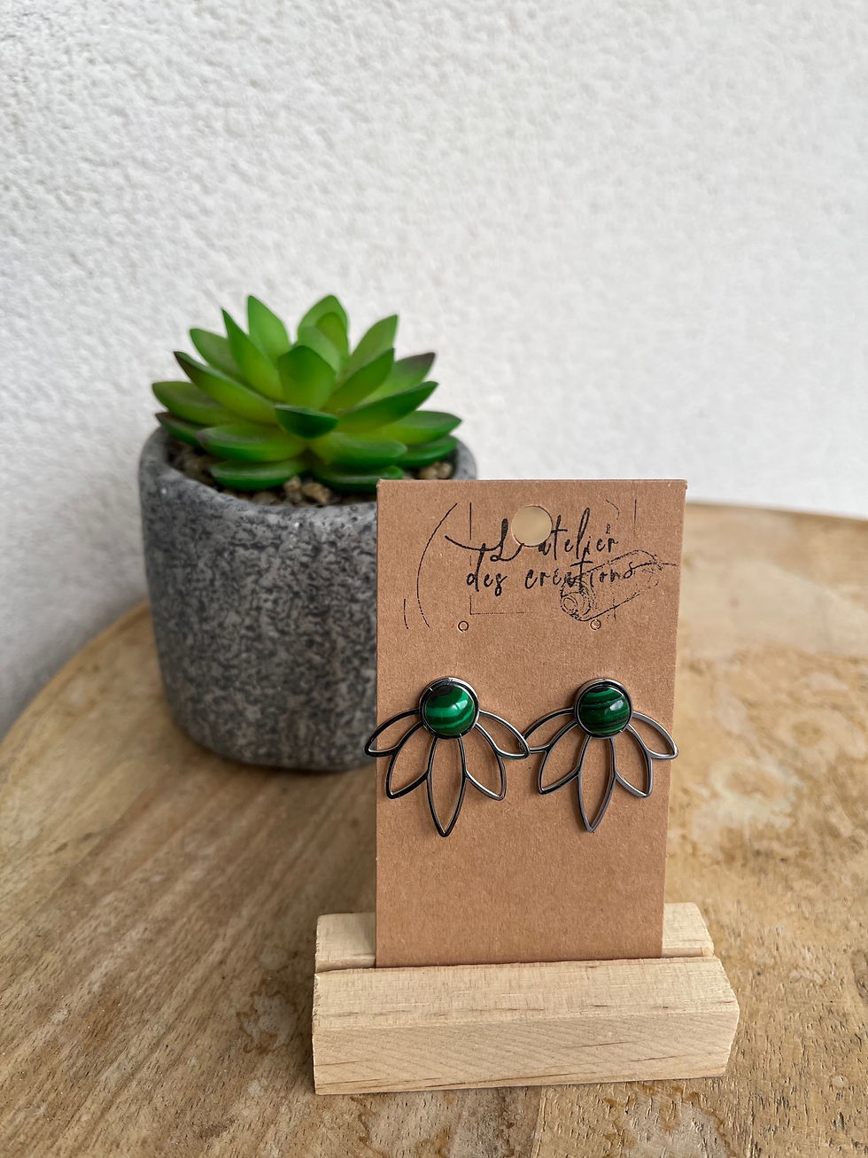 Miniature : FLEUR  - Clous d’oreilles argentés 