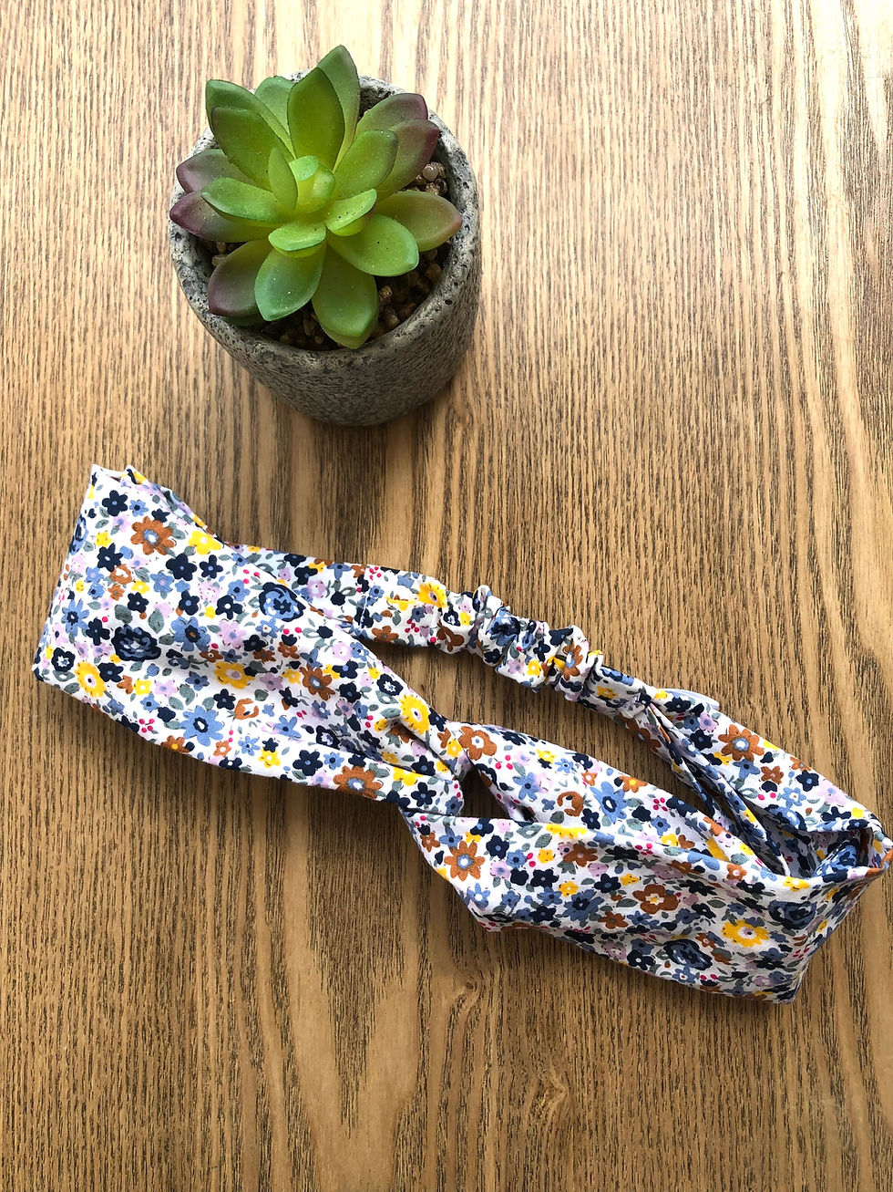 Miniature : Headband / bandeau en coton fleuris