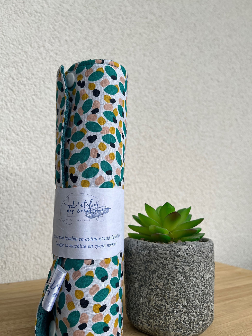 Miniature : Essuie tout lavable et réutilisable motifs éventails