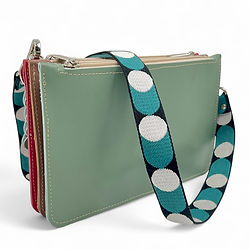 crossbody tasje in leer