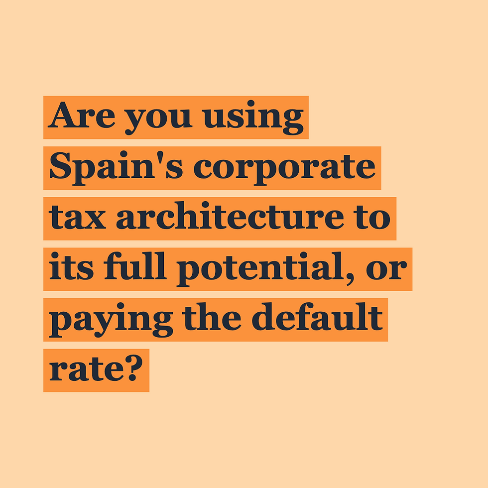 Spains tax rates