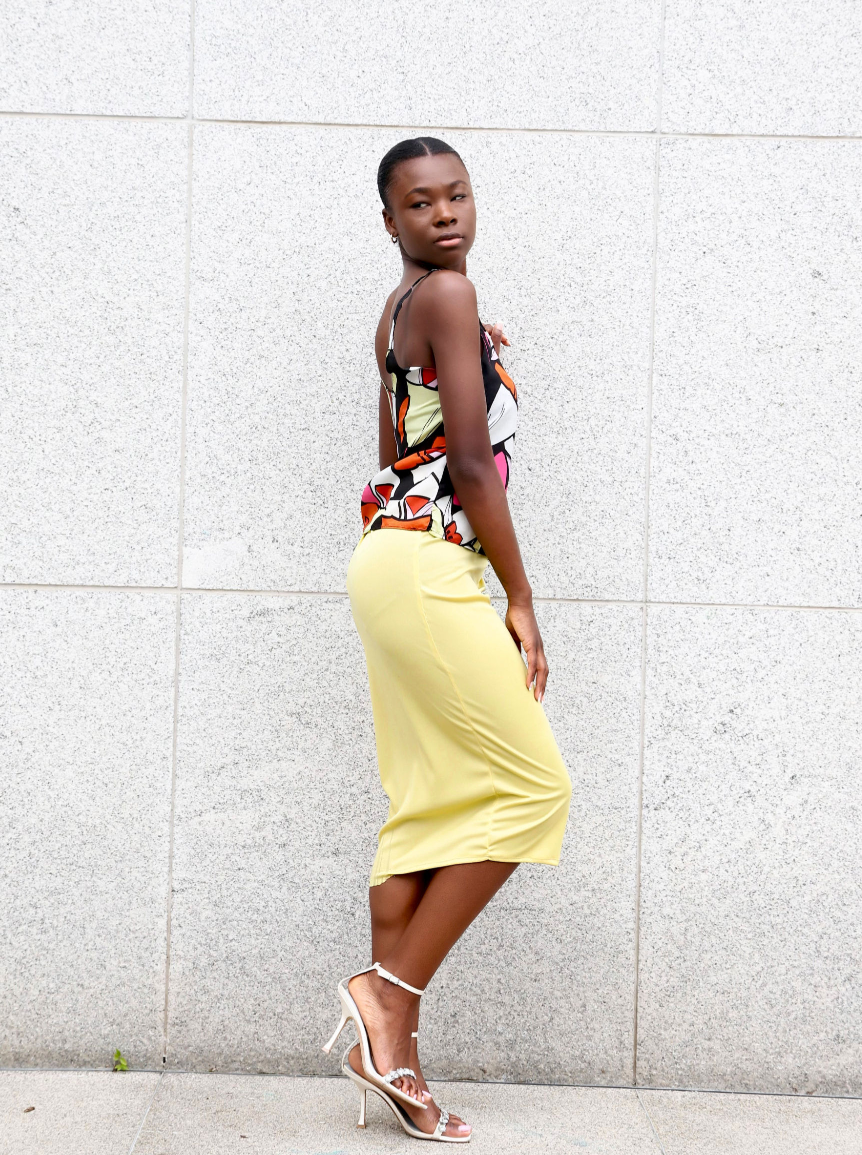 Naomi Floral Top & Midi Skirt Set