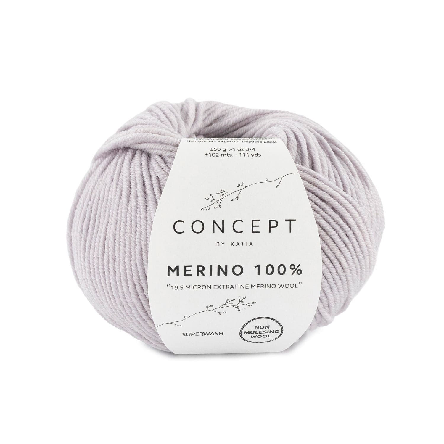 Katia Merino 100% -86 - Perlhellgrau