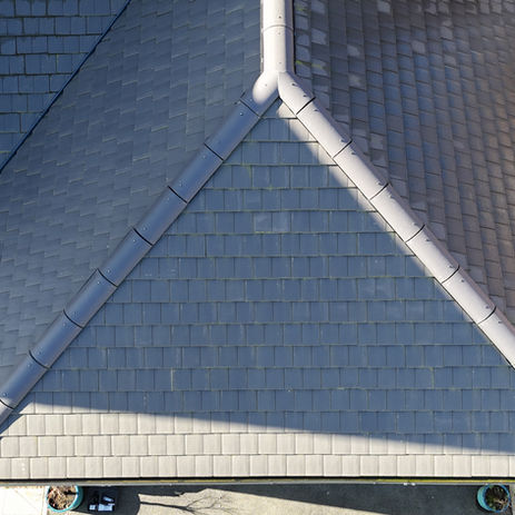 Survey of new build roof for snagging