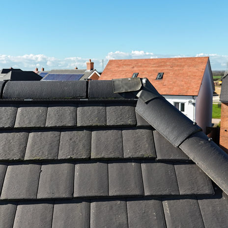 Survey of new build roof for snagging