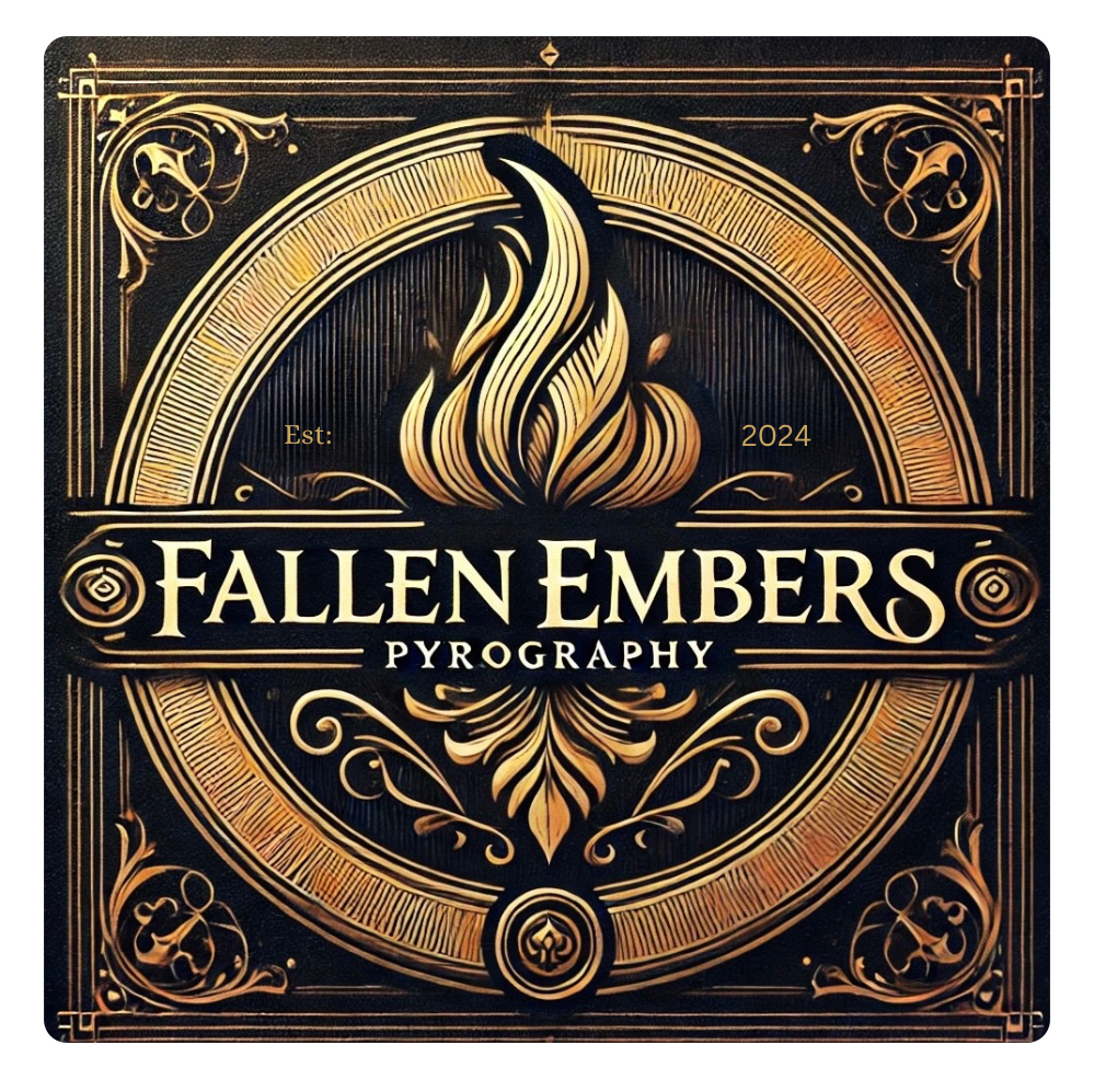 fallen Embers Pyrography logo