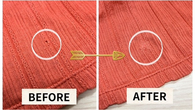 20260330 コットンカットソーの穴補修