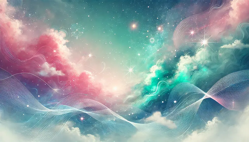 DALL·E 2024-10-14 09.32.59 - A mystical and ethereal background featuring a dreamlike sky