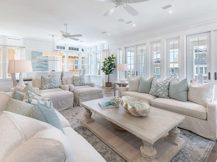 Modern Coastal Living Room Design