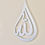 Thumbnail: Silver Single Layered Allah and Muhammad Pair Only