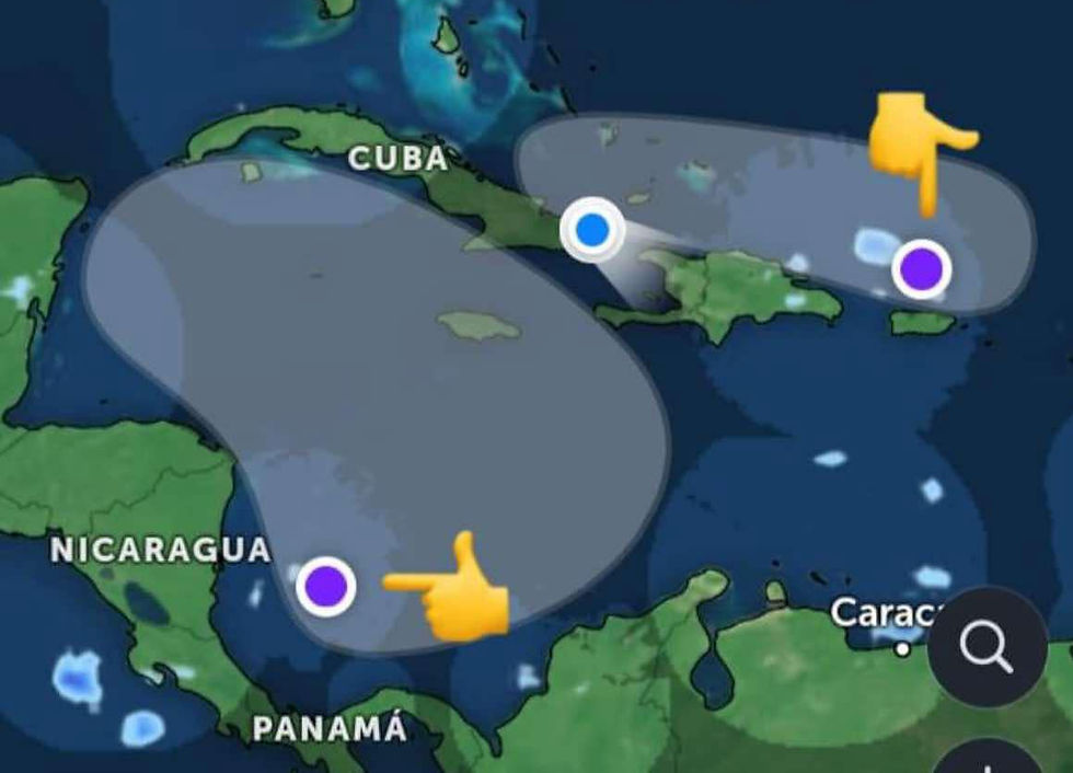 Cuba puede ser afectada por dos sistemas meteorológicos a principios de la próxima semana.