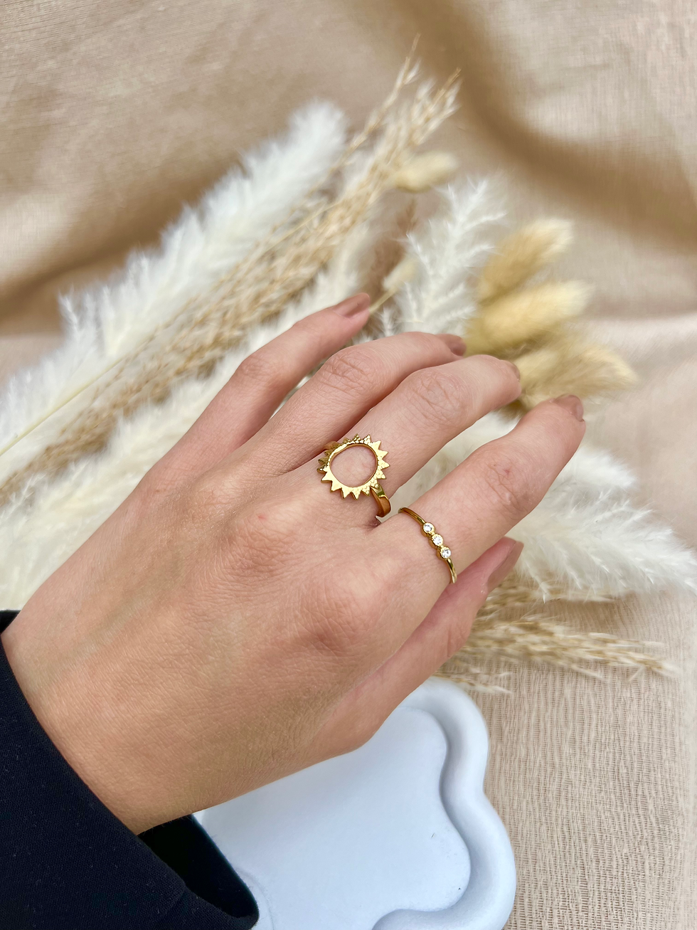 Miniature : Bague fine dorées