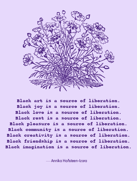 Black art is a source of liberation