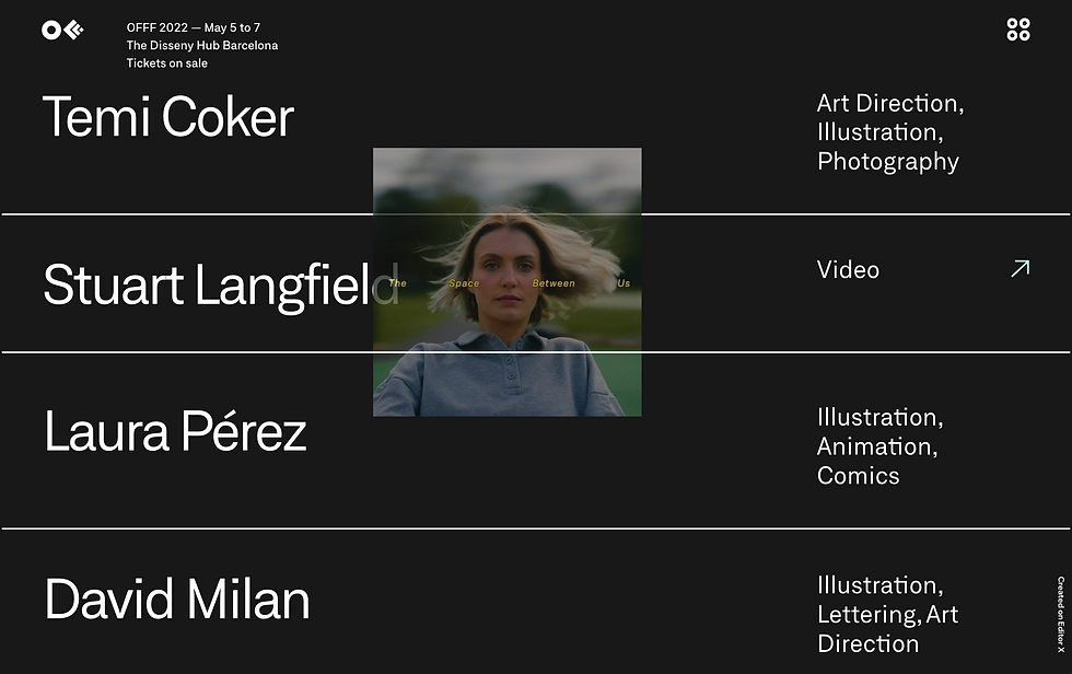 How to create image hover interactions in a list