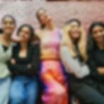 Karlie Kloss with her students smiling