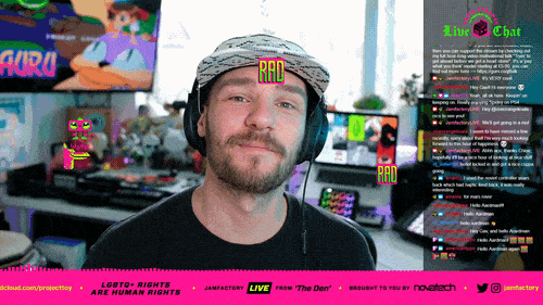 Live streaming via Twitch