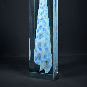 Glass Object #LXXXII (Terebra subulata in blue)