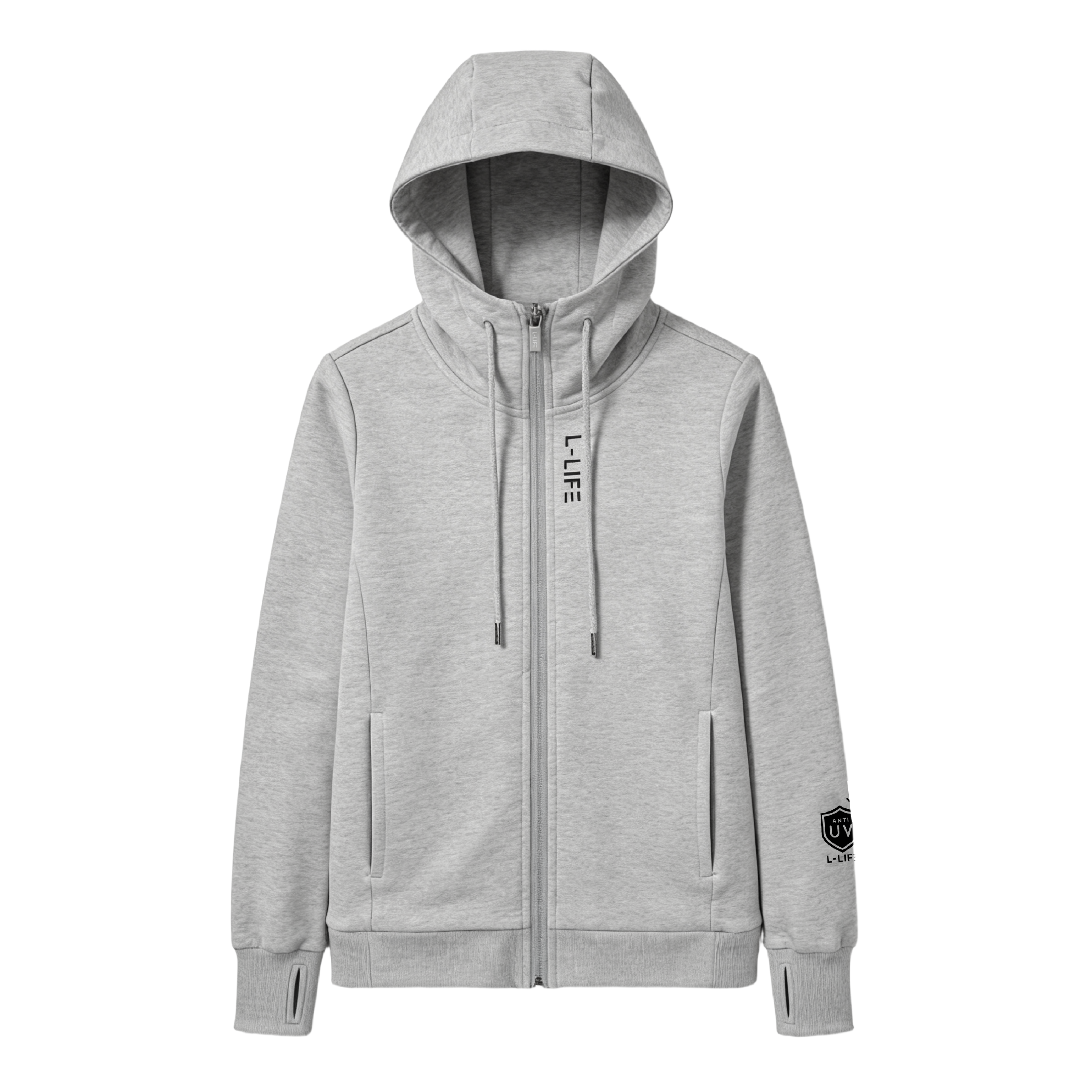 Áo khoác chống nắng 99% vải Cotton L-Life -Xám