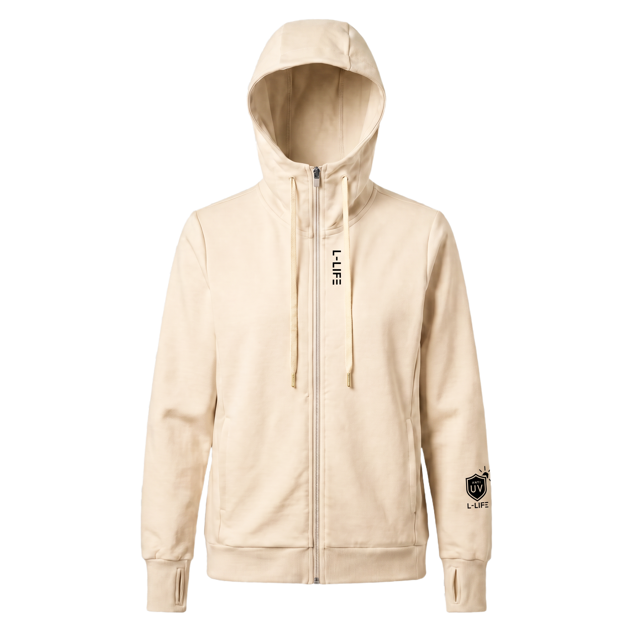 Áo khoác chống nắng 99% vải Cotton L-Life - Kem