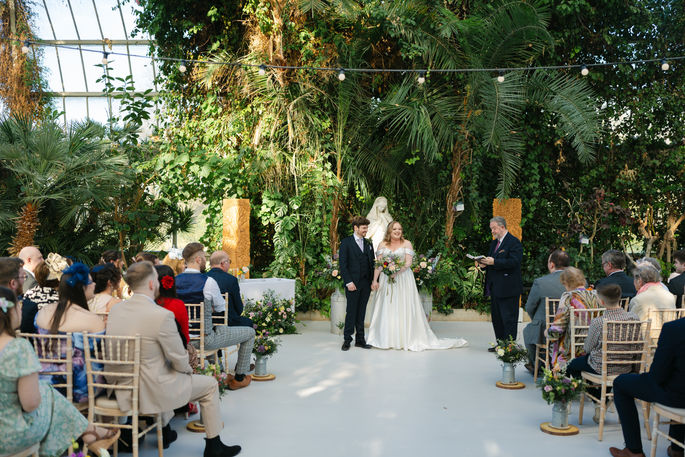 sefton park palm house wedding photograph